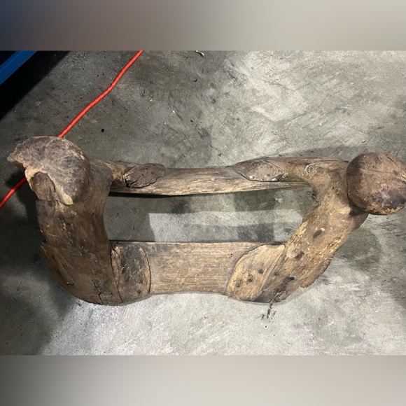 Antique Mexican Wooden Saddle Tree.19th Century, Primitive, Handmade - Picture 9 of 11
